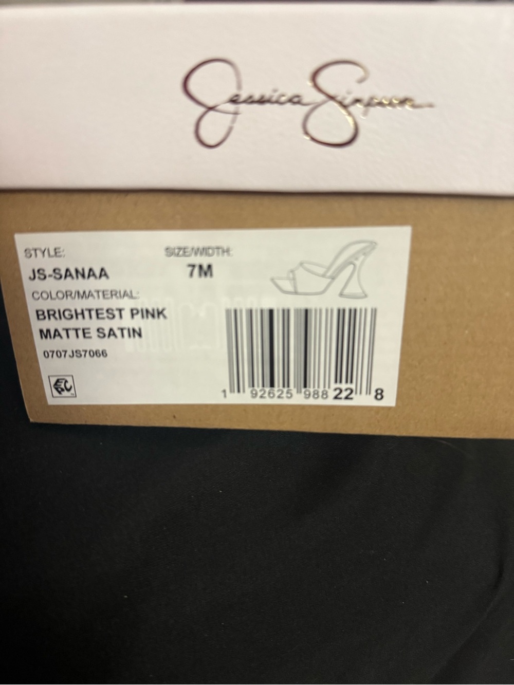Jessica Simpson Hot Pink  Matte Satin - Picture 2 of 6